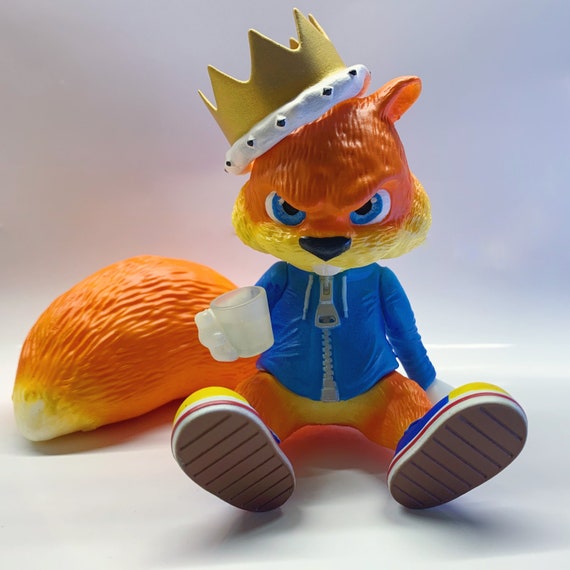 Conker conkers bad fur day n64 doll figurine figure statue | Etsy