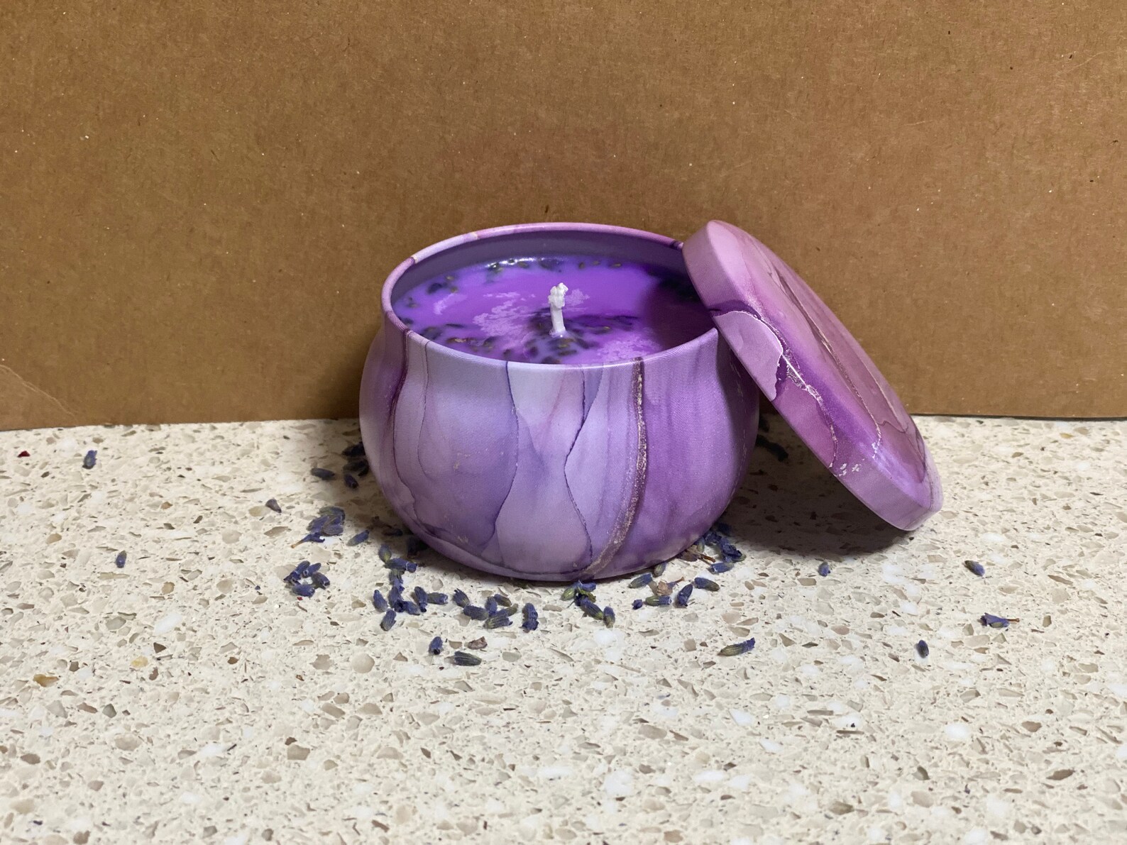 Lavender & Vanilla Scented Candle Etsy