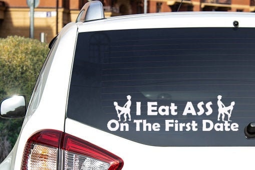 Drift Fast Eat Ass Sticker Decal JDM Funny butt car meme drift 7.5