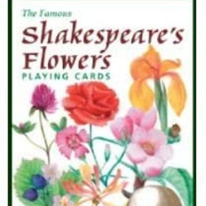 Shakespeare's Flowers standaard set van 52 speelkaarten + Jokers