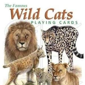 Jeu de 52 cartes à jouer Wild Cats + jokers