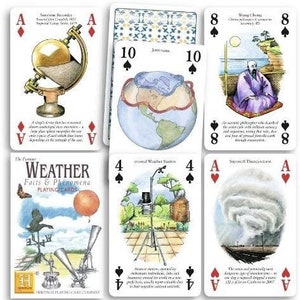 Weather Facts and Phenomena Standard Set of 52 Playing Cards + Jokers