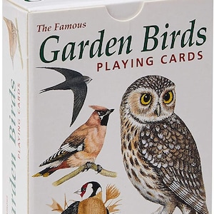 Garden Birds standard set of 52 Playing Cards + Jokers
