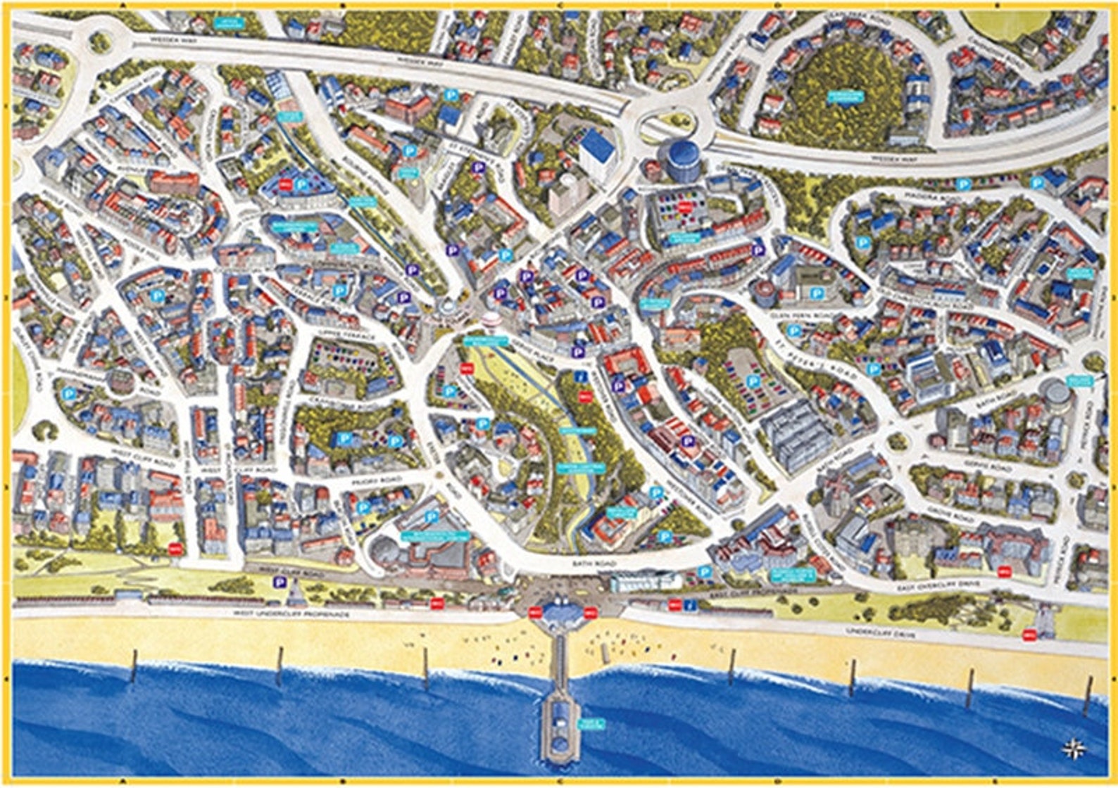 Cityscapes Street Map of Bournemouth 400 Piece Jigsaw Puzzle Etsy UK