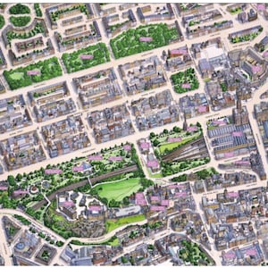 Cityscapes Street Map Of Edinburgh 400 Piece Jigsaw Puzzle 470mm x 320mm (hpy)
