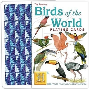 Conjunto padrão Birds of the World de 52 cartas de jogar + curingas