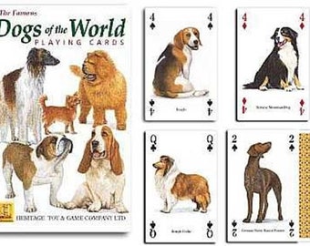 Dogs of the world standard set of 52 Playing Cards + Jokers