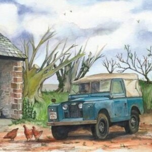 Landrover Serie 2 von Sue Podbery 1000 Teile Puzzle 690 mm x 480 mm