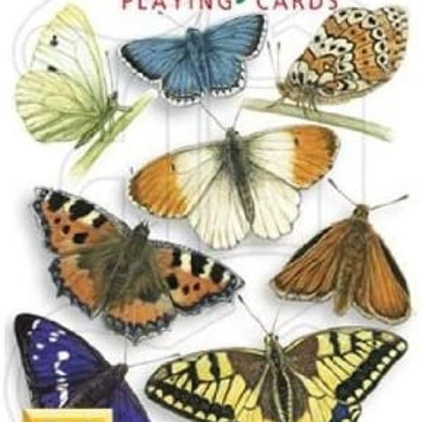 Butterflies standard set of 52 Playing Cards + Jokers