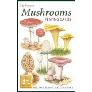 Mushrooms standard set of 52 Playing Cards Jokers image 2