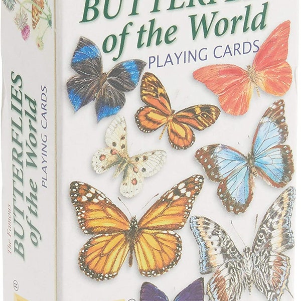 Butterflies of the world standard set of 52 Playing Cards + Jokers