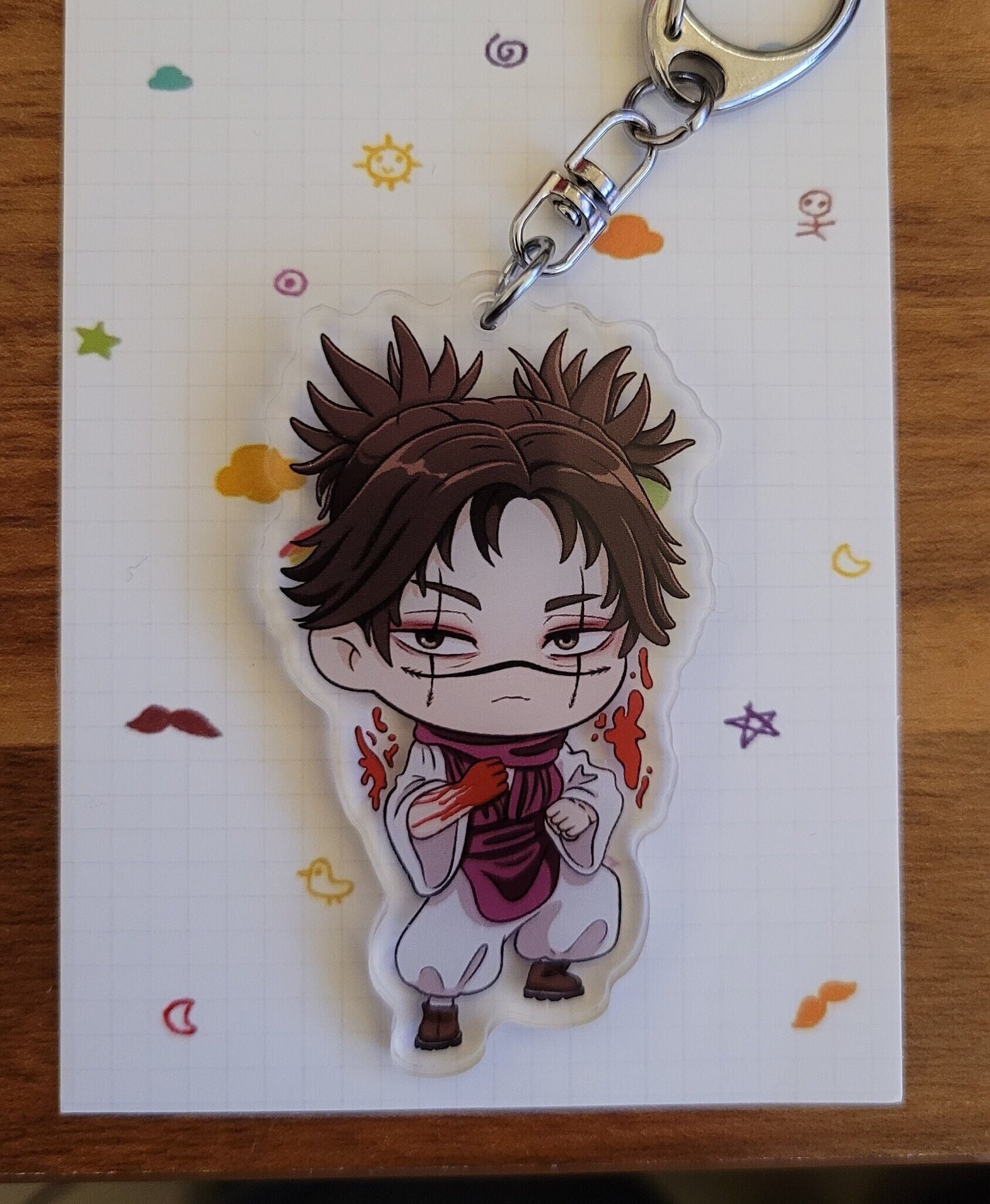 JJK Choso Chibi Keychain | Kawaii Cute Anime Acrylic Charms - Etsy