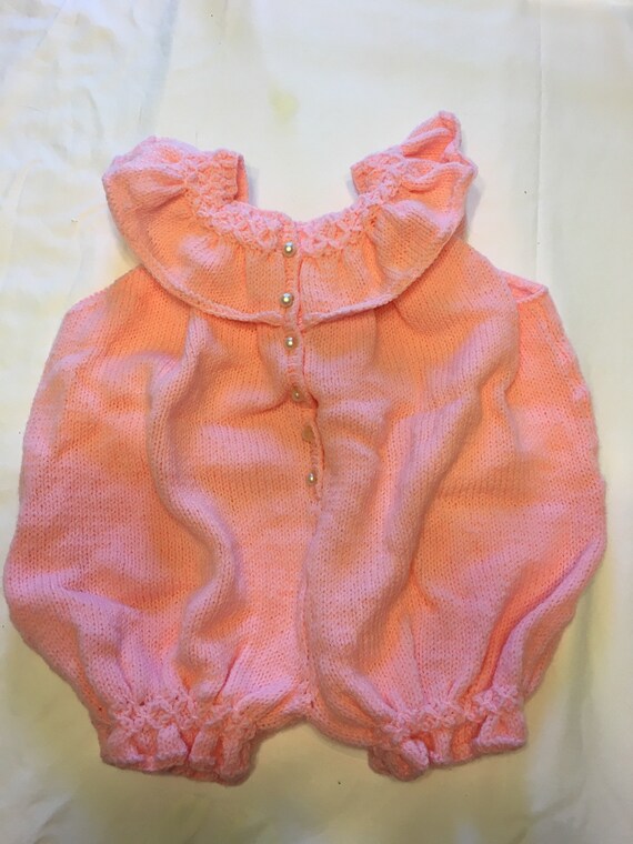 Knitted Pink Bloomer - New; never been worn.