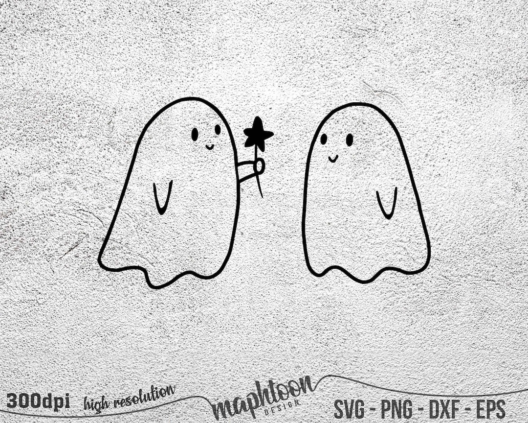 Cute Ghosts Svg, Couple Ghost Svg, Halloween Boo, Halloween Ghost Png ...