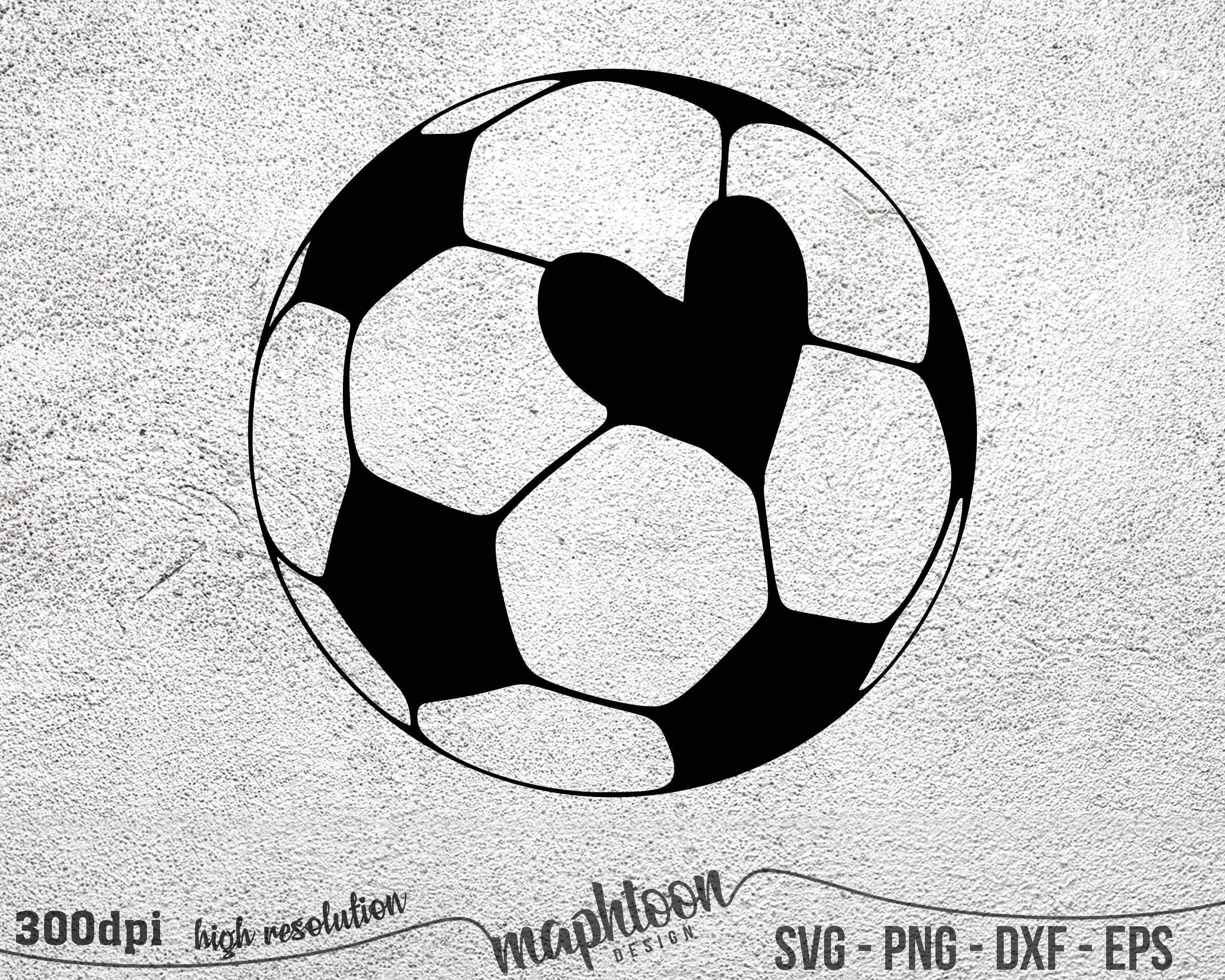 J'aime Le Football, Coeur Avec Ballon De Soccer Intérieur Design
