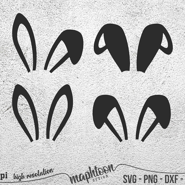 Bunny ears svg, Easter svg, Easter bunny svg, Bunny Svg, Rabbit ears svg, Cricut and silhouette Eps Dxf png vector 300dpi