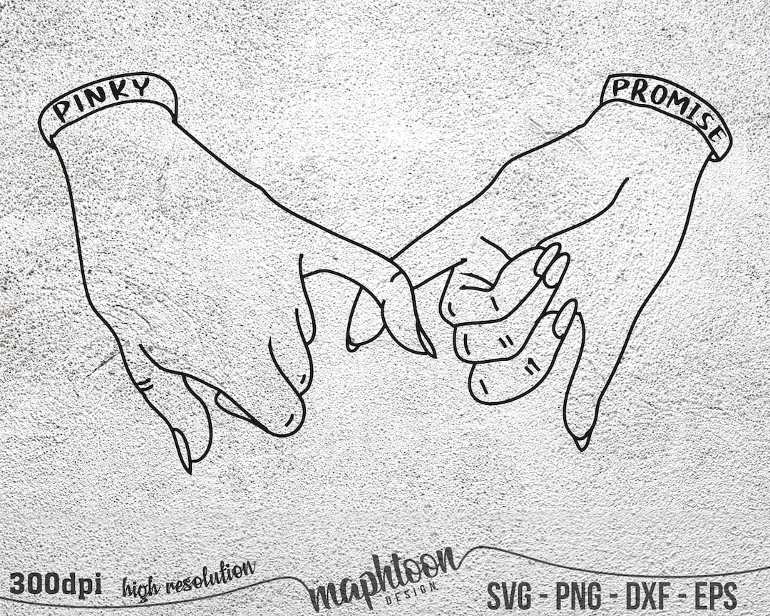 Meilleure Amie Dessin Bff Noir Et Blanc Pinky Promise svg bff svg meilleur ami svg bestie svg - Etsy Canada