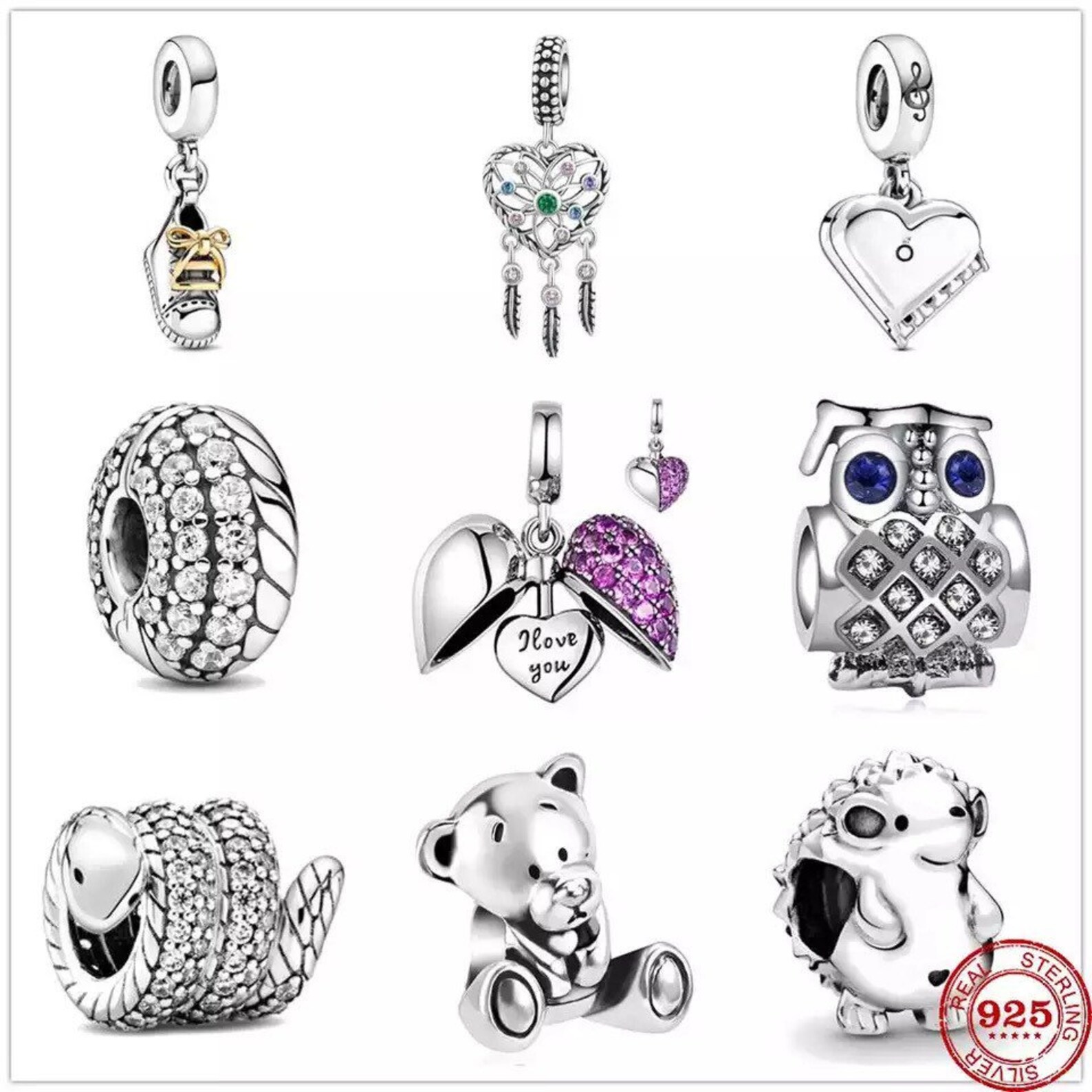 Pandora CharmsHeart Birthstones Pandora Birthstones 925 Etsy