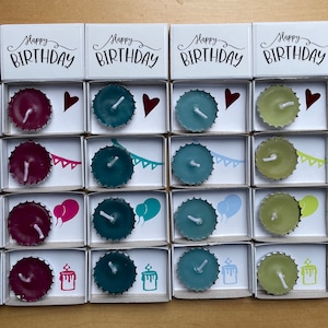 Kronkorken Kerze Geburtstags Schachtel Happy Birthday