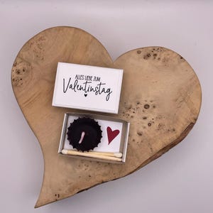 Kronkorken Kerze Schachtel Valentinstag und Hab dich lieb