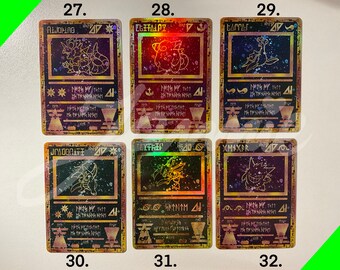 custom ancient pokemon cards Ancient Mew #1 Custom Metal Card Black Mewtwo Collectible Shiny