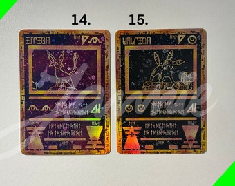 custom ancient pokemon cards Mewtwo Card Poster Poster Anime Town Creations Pokemon Ancient Mew Anima Doujin