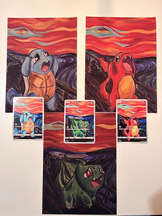 pokemon munch card Edvard Munch 'The Scream'-Inspired Pokmon Cards