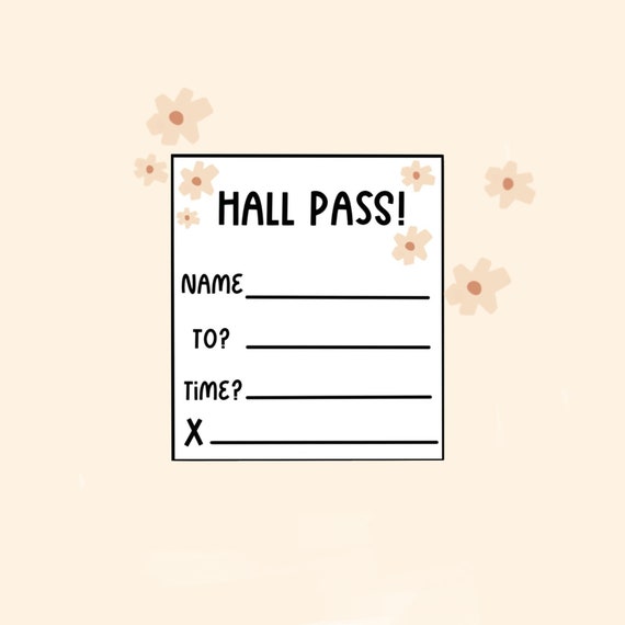 Hall Pass Form hall-pass-form
