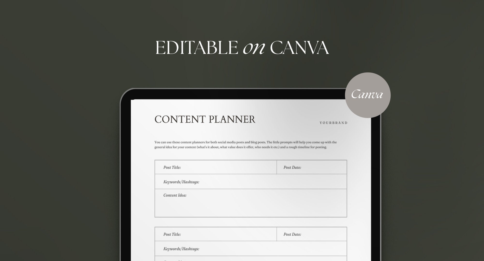 Brand Strategy Workbook Marketing Canva Template Branding Branding ...