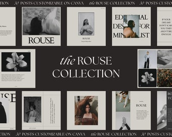 Plantillas estéticas para publicaciones de Instagram / Plantillas de Canva para bloggers, creadores de contenido, expertos y coaches