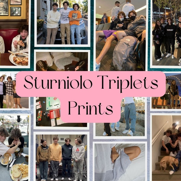 sturniolo triplets prints ! gifts for teenage girls | matt sturniolo | chris sturniolo | nick sturniolo | sturniolo triplets