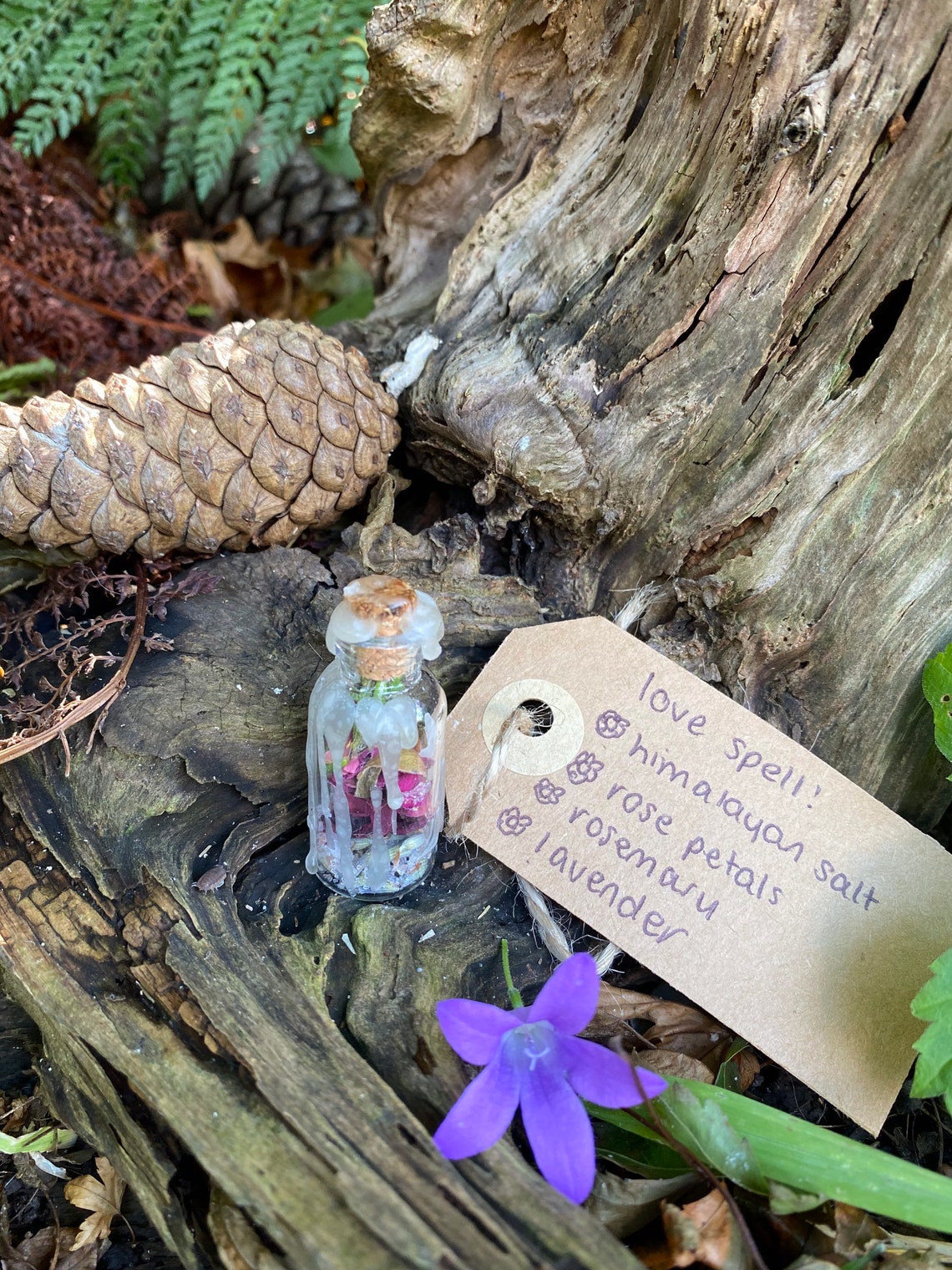 Love spell jar with free crystals/sweeter spell/spell Etsy