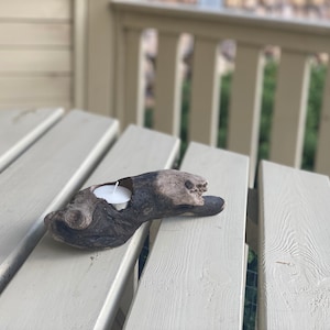 1 candle driftwood holder