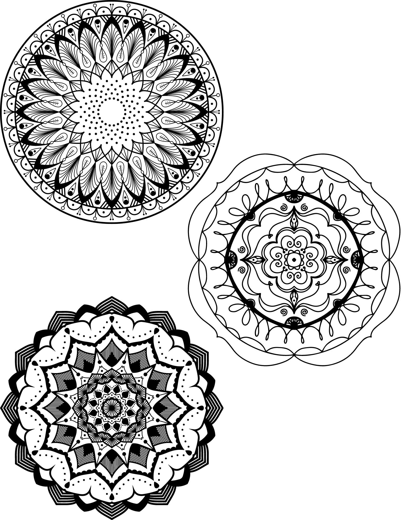 20 Mandala Coloring Book Pages | Etsy