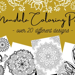 20+ Mandala Coloring Book Pages