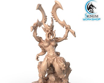 Nintael the Priestess of Distortion | Signum Workshop | 3d Printed Resin Miniature | Mini | Dungeons & Dragons | Pathfinder | Tabletop Games