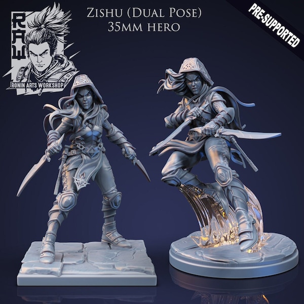 Zishu / Ronin Arts / Miniatura de resina impresa en 3D / Mini / Fantasía / Mazmorras y Dragones / Pathfinder / RPG / Juegos de mesa