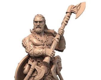 Trond The Giant Slayer | Signum Workshop | 3d Printed Resin Miniature | Mini | Fantasy | Dungeons & Dragons | Pathfinder | Tabletop Gaming