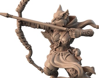 Neveti, Schatten des Falken | Signum Werkstatt | 3d gedruckte Resin Miniatur | Mini | Fantasie | Dungeons & Drachen | Pfadfinder | Tabletop Spiel