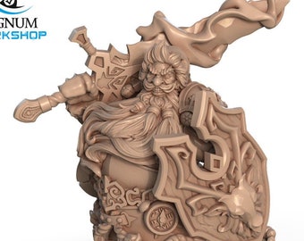 Santa Knight, General Frost | Signum Workshop | 3d Printed Resin Miniature | Mini | Dungeons & Dragons | Pathfinder | Tabletop Games
