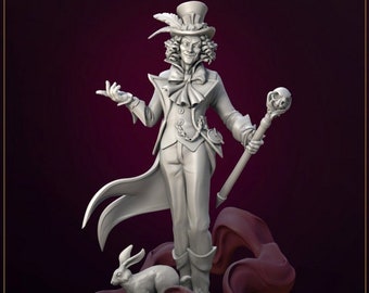 Mad Hatter | Great Grimoire | 3d Printed Resin Miniature | Mini | Fantasy | Dungeons & Dragons | Pathfinder | RPG | Tabletop Gaming