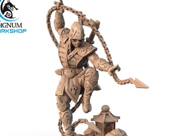 Yamagishi, the Snake | Signum Workshop | 3d Printed Resin Miniature | Mini | Fantasy | Dungeons & Dragons | Pathfinder | Tabletop Gaming