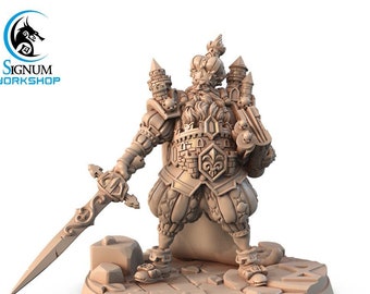 Carl the Magnificent the Free Baronies Ruler | Signum Workshop | 3d Printed Resin Miniature | Mini | Dungeons & Dragons | Tabletop Games