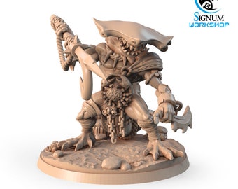 Dewell, the Iron Hook  | Signum Workshop | 3d Printed Resin Miniature | Mini  | Dungeons & Dragons | Pathfinder | RPG | Tabletop Game