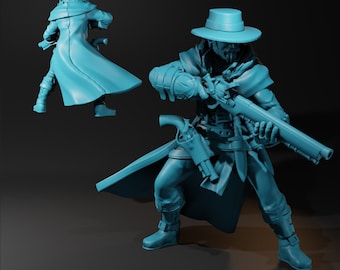 Male Darkheart Hunter | Velrock Art | 3d Printed Resin Miniature | Mini | Fantasy | Dungeons & Dragons | Pathfinder | RPG | Tabletop Gaming