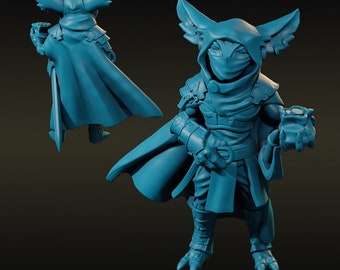 Goblin Thief With Gold Pouch | Velrock Art | 3d Printed Resin Miniature | Mini | Fantasy | Dungeons & Dragons | Pathfinder | Tabletop Gaming