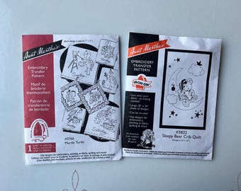 New embroidery transfer patterns