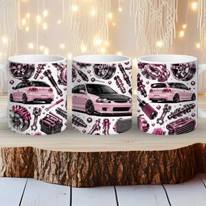 Mechanic Sublimation Bundle PNG | Car Girl & Car Guy Tumbler Wraps | 20oz Skinny Tumbler Designs | Automotive PNG Bundle