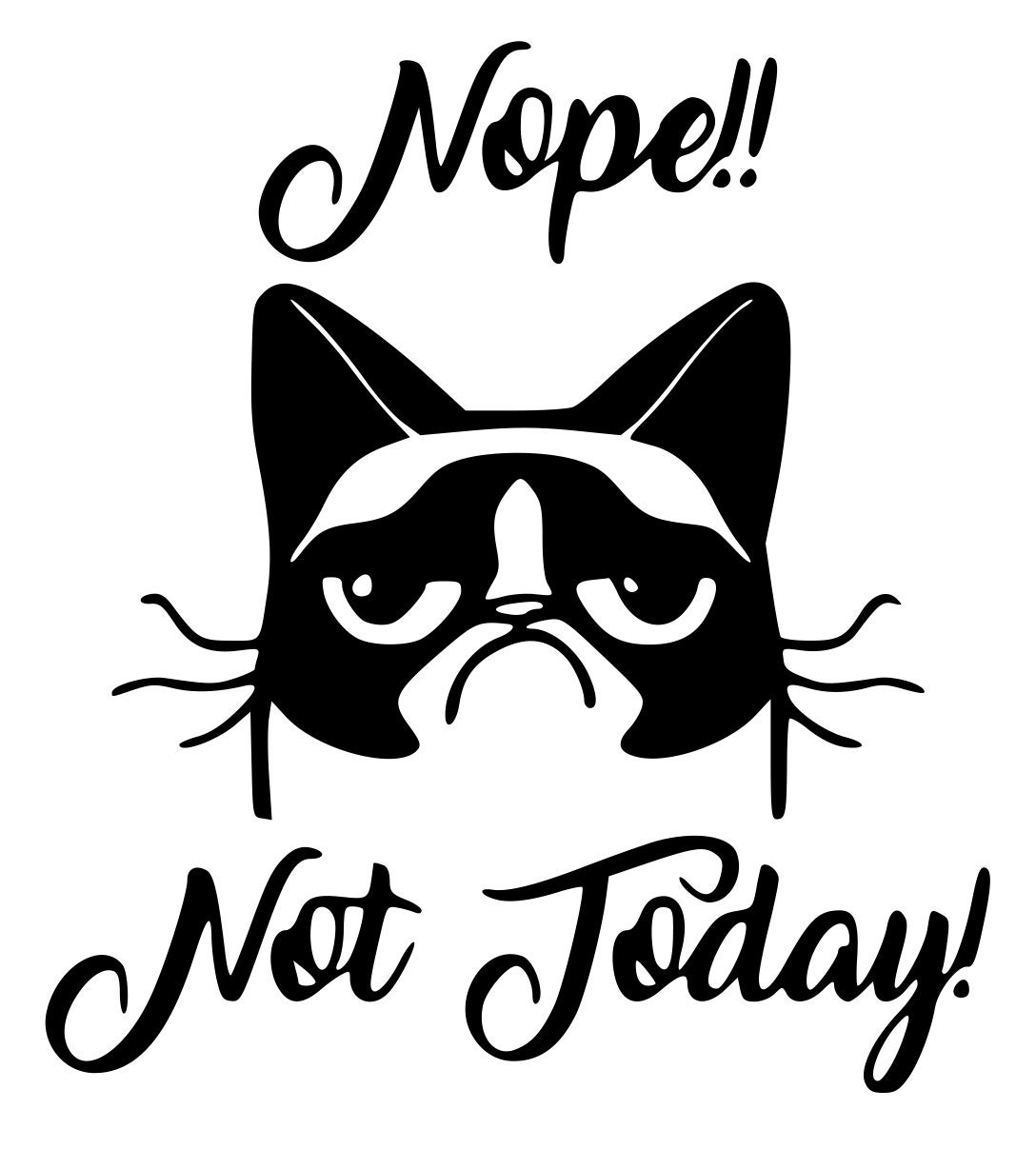 SVG Grumpy Cat Cutting File Template Cricut Silhouette Digital | lupon ...