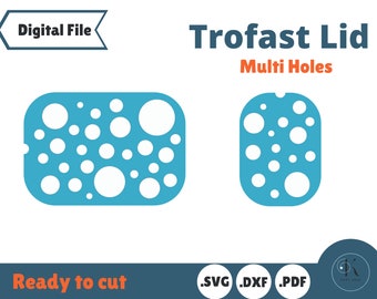 Multi holes sorting Trofast Lid template for IKEA Flisat Sensory Table, Small and Large lids, laser cut file, SVG ready for cut file